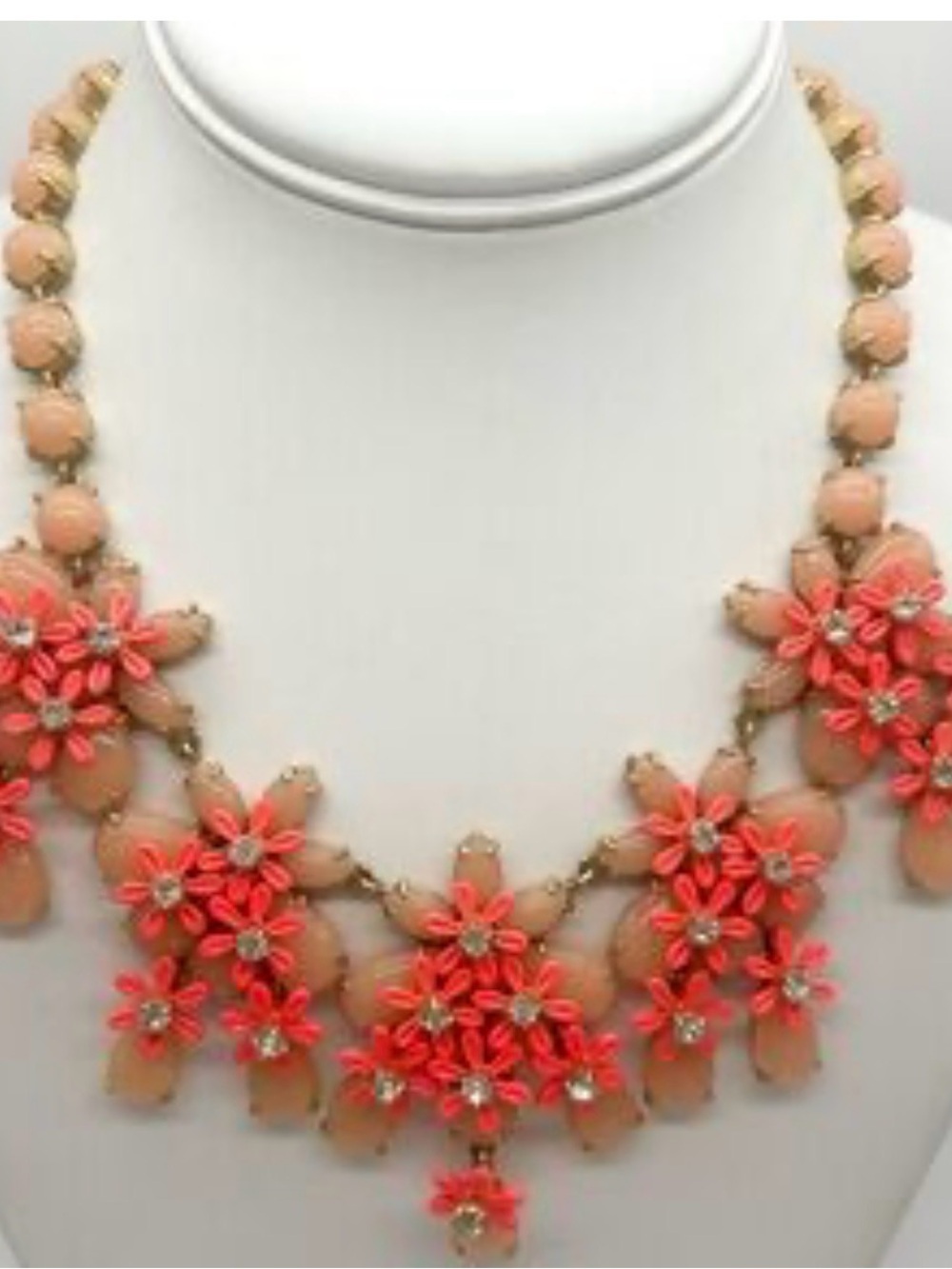 J Crew Vintage  Statement Floral Bib Necklace